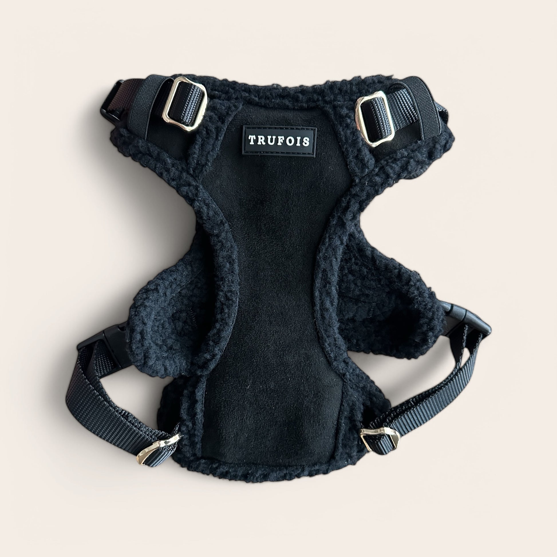 Black Teddy Harness for Dog Musta Koiran Valjaat Trufois