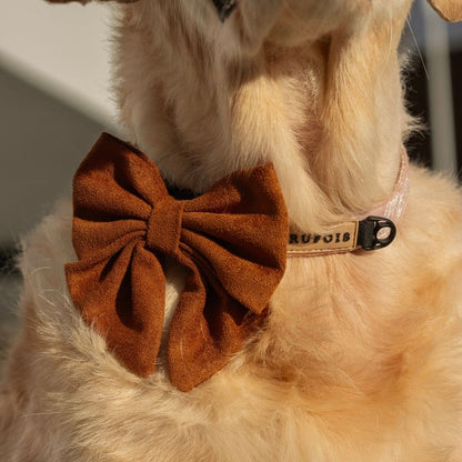 Brown Bowtie for Dogs Teddy Trufois