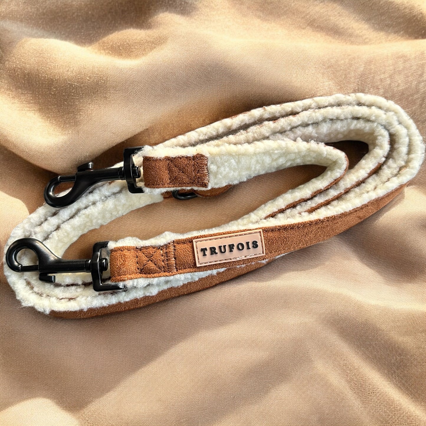 Teddy Brown Leash Trufois Teddy Ruskea Hihna